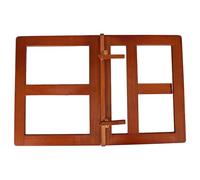 GATHINESS Support de Lecture en Bois Sculpté, Pliable et Portable, Élégant la Dévotion du Matin, Structure Pliable Pratique et Design Raffiné