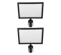 GATHINESS Support de Panneau de Signalisation Horizontal en Acier Inoxydable 2pcs pour Guidage de File D'attente Extérieur pour Aéroports et Banques