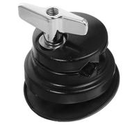 GATHINESS Support de Pied de Tom Noir en Fer Argenté Solide Réglage Précis pour Batterie, Accessoire Essentiel pour Montage et Stabilité des Tambours