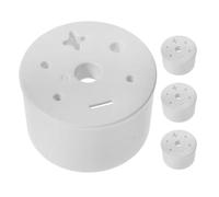 GATHINESS Support de Vase Funéraire en Plastique Beige 4pcs pour Arrangement Floral Facile et Stable, Insert Porte-Fleurs Réutilisable pour Décoration de Tombe Lors D'événements