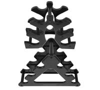 GATHINESS Support d'Haltères en Plastique Polypropylène Rack Triangulaire Multifonction Petit Motif Feuille Capacité Jusqu'à 12 Kg Rangement Compact pour Bureau et Maison Support