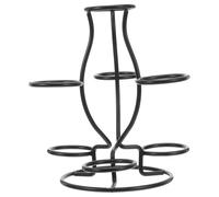 GATHINESS Support Porte-sphère en Fer Noir Élégant pour Décoration Intérieure, Base Multifonctionnelle pour Boules et Petits Objets D'ornement de Bureau