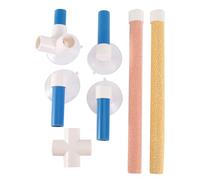 GATHINESS Support pour Perroquet Unique en PVC Givré avec Ventouses, Étagère à Pied Facile à Utiliser pour Oiseaux en Position Debout et Exploration Couleur Aléatoire