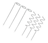 GATHINESS Support pour Plantes Spirale en Métal Fer Argenté, Cadre de Support de Tige pour Orchidée et Cactus de Noël, Jardin et Extérieur, Design Stable et Léger