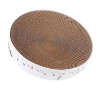 GATHINESS Tapis à Griffer Rond pour Chat en Papier Ondulé, Forme Bol | Carton Haute Densité, Double Usage Griffoir et Couchage, pour Chatons, Protège Canapés et Tapis