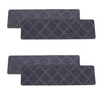 GATHINESS Tapis Antidérapant Design Simple et Élégant pour Marches D'escalier 4 Pièces en Polyester, Lavable et Réduisant Le Bruit pour Intérieur Sécurisé
