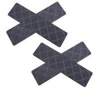 GATHINESS Tapis de Marches D'escalier en Polyester 4 Pièces Antidérapant Réutilisable et Lavable, Protection du Sol Design Simple et Élégant pour Usage Intérieur