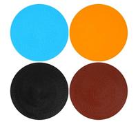 GATHINESS Tapis en Silicone Résistant la Chaleur Facile à Nettoyer Lot de 4 Dessous de Plat Antidérapant pour Four à -Ondes Multi-Usage Cuisine Maison