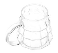 GATHINESS Tasse à Café en Verre Transparent de Pomme de Pin pour Noël avec Anse, pour Usage Quotidien à Domicile, Design Festif et Créatif