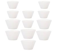 GATHINESS Tasses à Mélanger pour Mélanger Colle et Résine Lot de 20 en Silicone Blanc Flexibles Restauration Rapide pour Bricolage