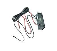 GATHINESS Thermomètre de Voiture Numérique, Module Led, Plastique Rouge, Affichage de L'heure, Mesure de Température Intérieure et Extérieure, pour Voiture et Réfrigérateur