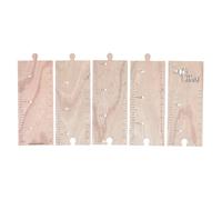 GATHINESS Toise de Mesure en Bois pour Garçon et Filles Décoration Murale DIY sans Perçage Règle de Croissance pour Chambre Garçon Fille 1 Set Pratique et Amovible