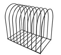 GATHINESS Trieuse de Fichiers Verticale en Fer Noir Multi-étages avec Finition Résistante aux Rayures, Étagère de Bureau Moderne et Élégante pour Rangement Table en Milieu Professionnel