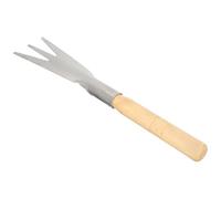 GATHINESS Truelle de Jardin à 3 Dents en Acier Inoxydable Poignée en Bois, Pelle à Désherber pour Creuser et Jardiner,
