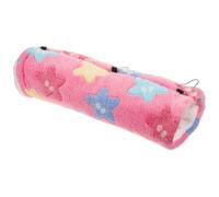 GATHINESS Tunnel de Cachette pour Cochons D’Inde, Hamac Rose en Peluche | Repos Confortable, à Accrocher la Cage, Usage au Sol ou Canapé, pour Petits Animaux