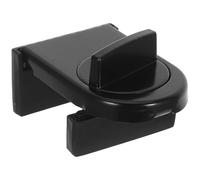 GATHINESS Verrou de Sécurité Noir en Alliage D'aluminium sans Perçage Haute Résistance pour Porte Coulissante et Fenêtre Coulissante Protection à Domicile