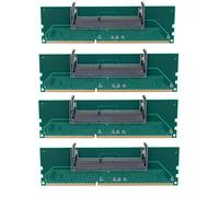 Gathukila Lot de 4 adaptateurs de mémoire RAM DDR3 SO-DIMM pour ordinateur portable vers RAM