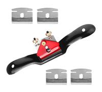Gativs Raboteuse à Bord Réglable avec 4 Lames de Remplacement Rabot de Queue Réglable Spokeshave Bois Travailler la Coupe Outil à Main pour Le Travail du Bois Manuel pour la Transformation du Bois