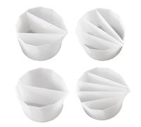 Gativs Silicone Accessoires Pouring 4 Pièces Pouring Split Cup Gobelet Fendu en Silicone Gobelet Divisé Pouring 2/3/4/5 Canaux Acrylique Pour Cup Couler la Peinture Split Cup pour Peinture DIY