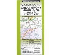 Gatlinburg Great Smoky Mountains Area & Street Map | GM Johnson