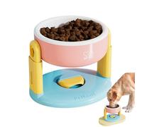 Gato Elevado - Cuenco Inclinado Antivómito Mascotas | Récipient Ajustable Antideslizante para Perros Pequeños Gatos tazones de gato elevados para gatos intérieur Cachorros Alimentación Hogar