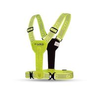 Gato LED USB Vest Ultra Gilet de sécurité | Pour les coureurs, les cyclistes, bandes lumineuses LED extrêmement lumineuses, visibilité à 360°, fonction de charge USB