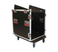 Gator Cases G-TOUR Audio Road Rack avec roulettes robustes et quincaillerie de qualité professionnelle; 12U en haut et 12U sur les côtés (G-TOUR-GRC12X12)