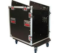 Gator Cases G-TOUR Audio Road Rack avec roulettes robustes et quincaillerie de qualité professionnelle; 12U en haut et 12U sur les côtés (G-TOUR-GRC12X12)