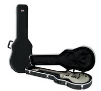 Gator Étui pour guitare électrique moulé Deluxe ABS Pan coupé Noir GC-LPS