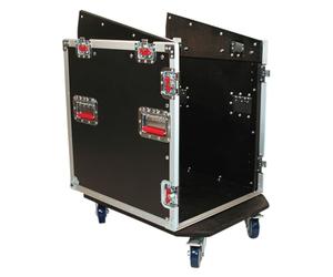 Gator Cases G-TOUR Audio Road Rack avec roulettes robustes et quincaillerie de qualité professionnelle; 12U en haut et 12U sur les côtés (G-TOUR-GRC12X12)