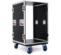 Gator Cases G-TOUR Audio Road Rack avec roulettes ultra-robustes et accessoires de qualité professionnelle; profondeur de 17", 16U (G-TOUR 16U CAST)