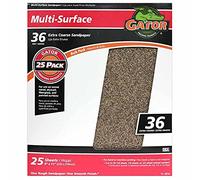 Gator Finition 4214 36 Grain en oxyde d'aluminium Feuilles abrasives (lot de 25), 22,9 x 27,9 cm