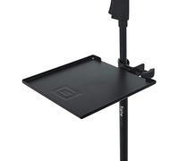 Gator Frameworks étagère utilitaire à fixation par pince pour pied de micro, capacité de charge de 4,5 kg, dimensions 23 cm x 23 cm (GFW-SHELF0909)