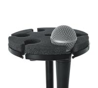 Gator Frameworks GFW-MIC-6TRAY Adaptateur de pied de micro pour contenir jusqu'à 6 microphones, compatible avec fil et sans fil