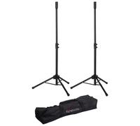 Gator frameworks GFWSPK0250SET - Lot de pieds d¿enceintes avec housse - aluminium - embase repliable - pour embase 35 mm - paire