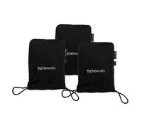 Gator Frameworks Lot de 3 Sacs de Transport en Velours Doux pour Microphones de Studio - Protège de la poussière, de la saleté et des Rayures - GFW-MICPOUCH-3PK