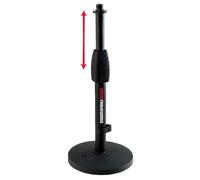 Gator Pied de micro de bureau GFW-MIC-0601 – base ronde 6'' avec embrayage à vis