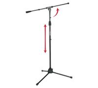 Gator Frameworks Pied de micro trépied standard avec bras articulé, adaptateurs 3/8" et 5/8" (GFW-MIC-2010)