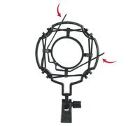 Gator Frameworks Support antichoc universel pour microphones de 55 à 60 mm de diamètre (GFW-MIC-SM5560)