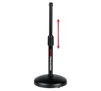 Gator Frameworks Support de microphone de bureau avec base ronde lestée et hauteur réglable (GFW-MIC-0501)