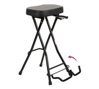 Gator Frameworks Tabouret Pliable pour Guitare avec Assise rembourrée et Support arrière pour Guitare ; (GFW-GTRSTOOL)