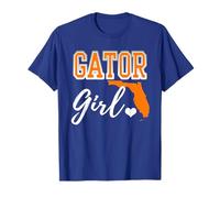 Gator Girl Floride Carte en Forme de cœur Cadeau Souvenir pour Femme T-Shirt
