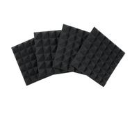 Gator Lot de 4 panneaux pyramides acoustiques Anthracite 30,5 x 30,5 cm