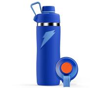 Gatorade Overtime Bouteille d'eau en acier inoxydable avec bouchon torsadé Bleu 650 ml