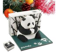 Gatphy Calendrier 2025 3D Panda Calendrier Bureau 3D Bloc Note 3D Calendrier Hebdomadaire Calendrier de Sculpture en Papier pour Maison Bureau École Cadeau Noël Anniversaire (Hebdomadaire)
