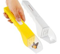 Gatphy Lot de 2 attrape-araignées jaune/blanc - Fenêtre d'observation transparente - Appareil d'observation à 360° - Observation complète des insectes - Sans angle mort
