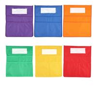 Gatphy Lot de 6 poches pour dossier de chaise d'étudiant avec 3 poches spacieuses pour dossier de chaise - Organiseur de salle de classe pour l'organisation de bureau