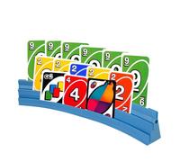 Gatphy Porte-cartes à jouer - 3 rampes - Empilable avec montage magnétique - Pour célébrations, personnes âgées, enfants - Arthrite - 2 x bleus