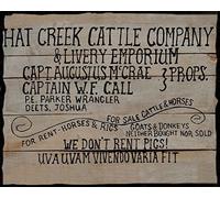 Gatsbe Exchange Plaque en étain 20,3 x 25,4 cm Lonesome Dove Hat Creek Cattle Co. We Don't Rent Pigs Celebrity Made in the USA