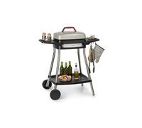 Klarstein Grill électrique Gatsby 2000W – Table d'appoint, 4 pieds inox, nettoyage facile Beige/Noir